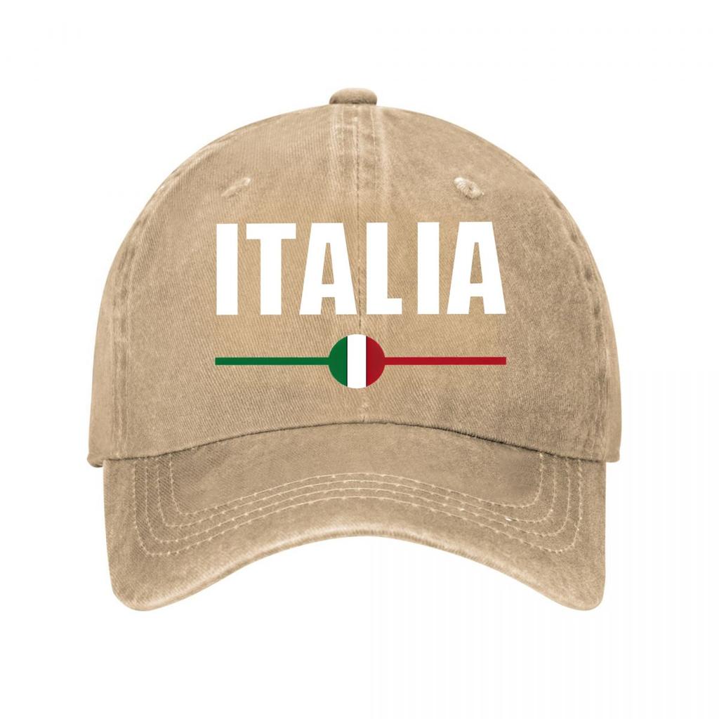 Vintage Black Italia Flag Baseball Cap  New Vintage Washed Cotton Baseball Cap Parent Kids Sun Hats