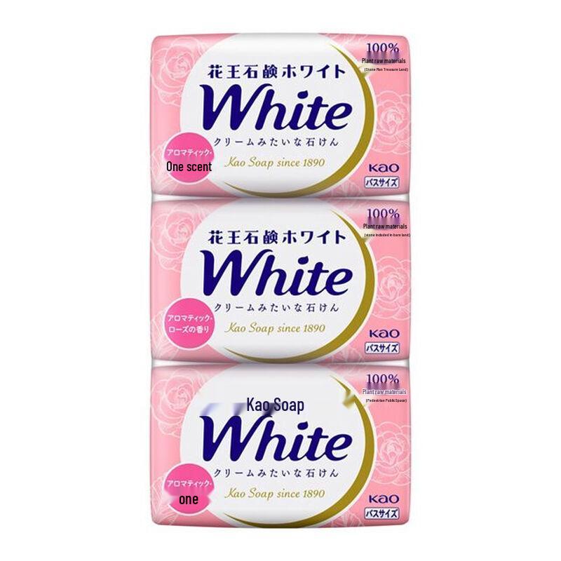 Kao Rose Scented Soap Bars (3 x 130g)