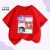 Summer children's 100% cotton short-sleeved Kpop Demon Hunters hunting girl group Mirazoyuriumi cartoon print T-shirt