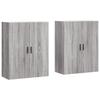 VidaXL Armoires murales 2 pcs sonoma gris 69,5x34x90 cm 3195641