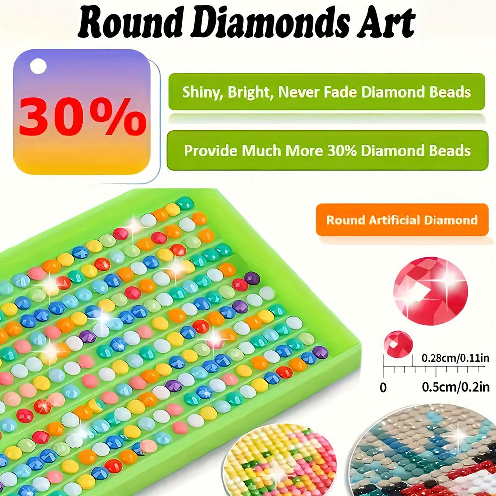 5D Diamond Painting Winter Girl and Reindeer Diamond Art DIY Craft Home Wall Decor Full Drill Kit for Christmas Holiday Decoration