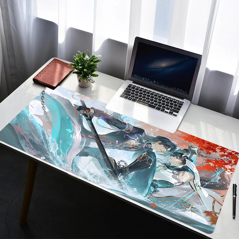 Mouse Pad Office Desk Protector Mouse Cartoon Anime Accessories Rubber Mat Blade Honkai Star Rail Gaming Mousepad Keyboard Mats