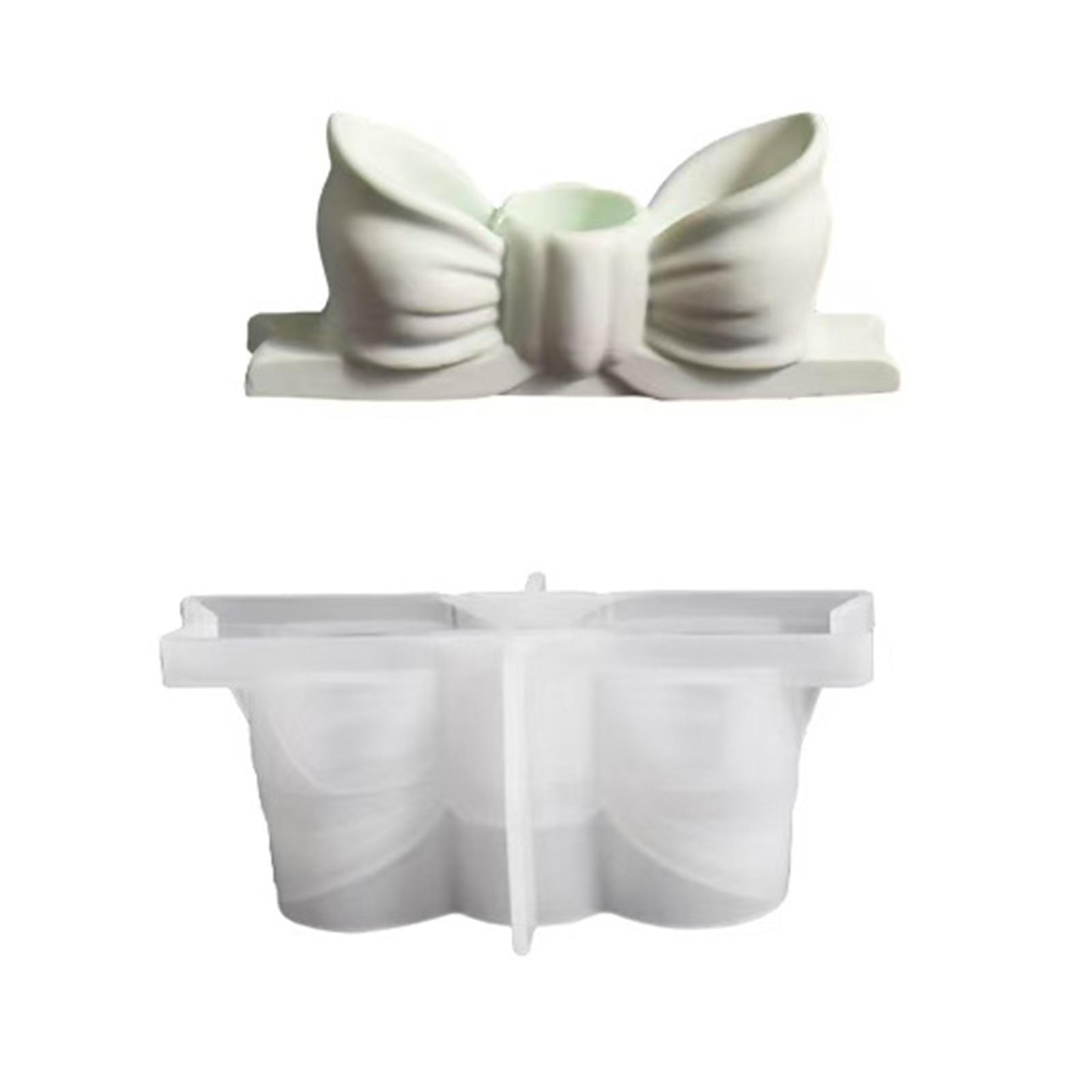 

Bowknot Shape Silicone Candle Stand Molds for Candlestick Candle Holder Home Decoration Epoxy Resin Silicone Molds