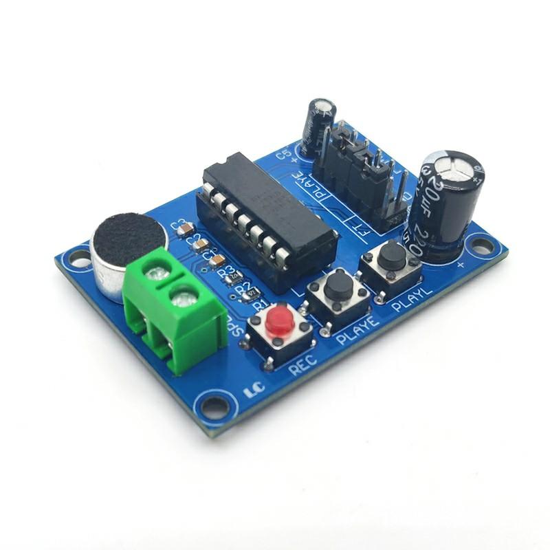 

ISD1820 Voice Module Voice Board Recording and Playback Module with Onboard Microphone 10*10*2 білий