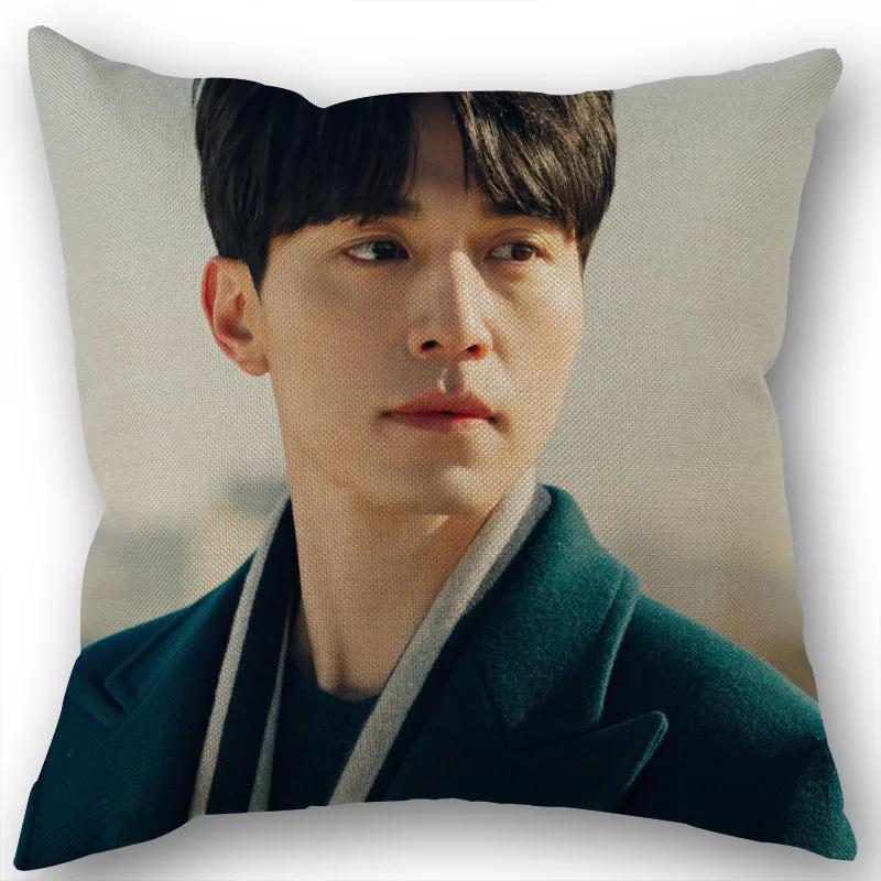 Nice Lee Dong Wook KPOP Pillowcase Cotton Linen Fabric Square Zipper Pillowcase New 45X45cm Wedding Decorative Pillow Cover 1210