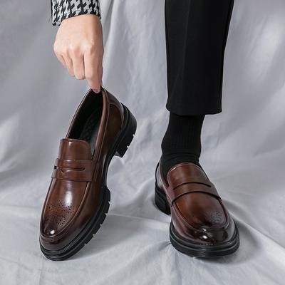 Fashion Men's Shoes Business Formal Loafers Slip-on Driving Shoes Fashion British Style Men Leather Shoes Moccasins Flats