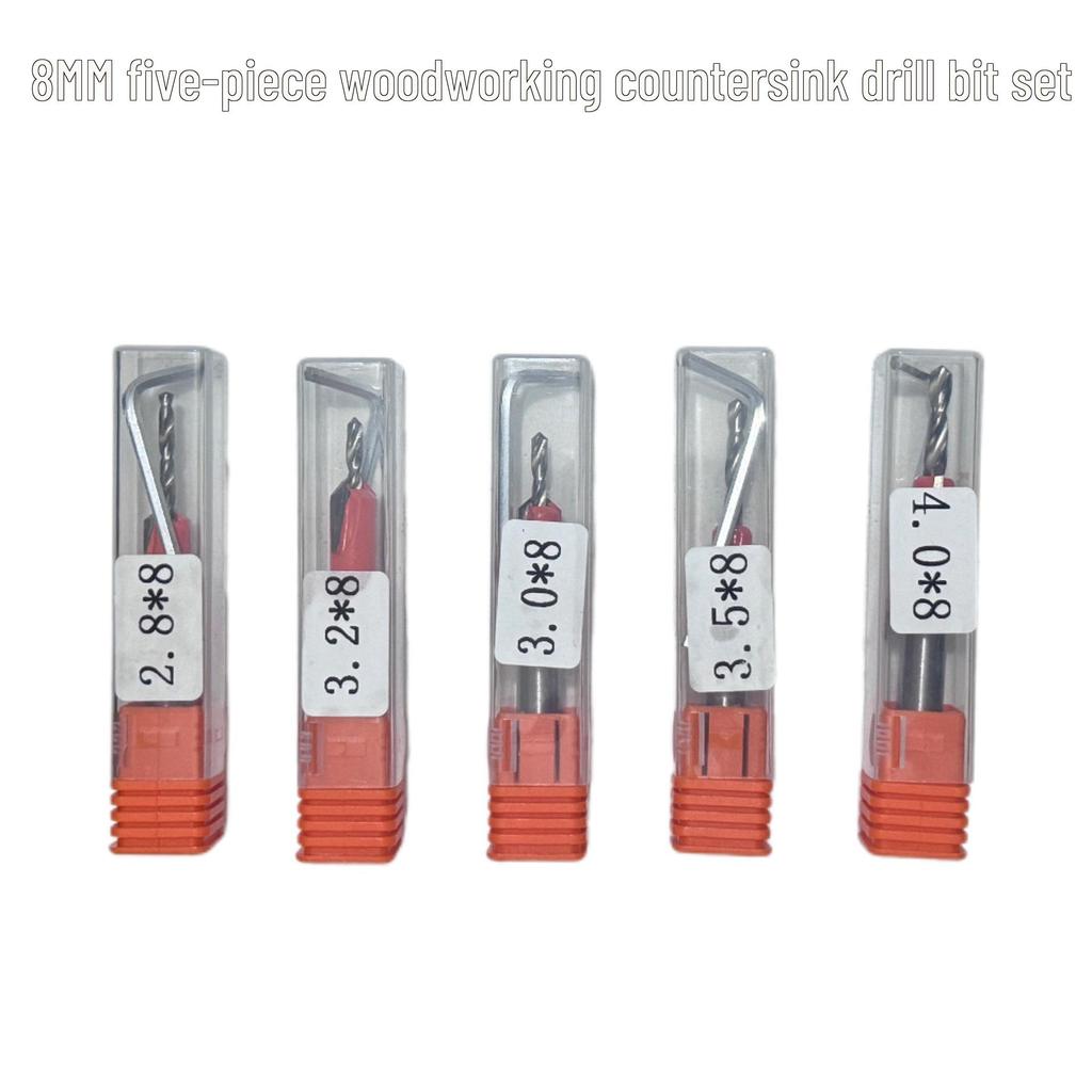 High-Speed Steel Woodworking Countersink Drill Bit for Wood Screws, Hole Opening, and Step Drilling