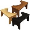 Ergonomic Bamboos Toilet Step Stool with Sturdy Base for Bathroom Safety and Comfortable Postures Support Daily Use