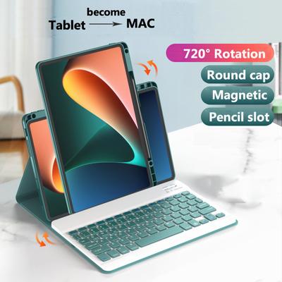 Voor Huawei Matepad 11.5 S 2024 Air 11 PaperMatte Pro 10.8 M6 T10S SE 10.4 2 X8 10.1 Hoes Draaibaar Toetsenbord TPU Leer Cover