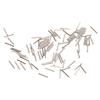 100 Pcs Single Barrel Crimp Sleeves Kit Corrosion Resistant Stainless Steel Crimp Sleeves Connector Kit for Fishing 1.4