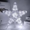 Warm/Colorful/White Light LED Lighted Star Five-pointed Star Xmas Tree Top Ornaments  Garden