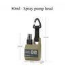 1Pc 80ml Empty Spray Bottle Plastic Outdoor Portable Hanging Liquid Container for Alcohol Sterilization Travel Accessories Tools