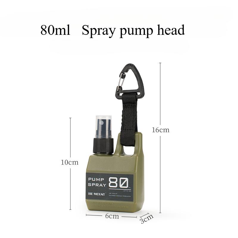 1Pc 80ml Empty Spray Bottle Plastic Outdoor Portable Hanging Liquid Container for Alcohol Sterilization Travel Accessories Tools