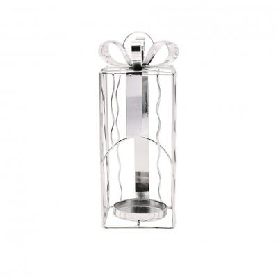 Metal Present Shaped Tealight Holder - 22cm