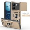 Für Xiaomi POCO M7 Pro 5G Hülle Armor Magnetischer Halter Ring Handy Funda Für Mi Poco M7 Pro M7Pro Schiebbarer Objektivschutz Abdeckung Coque