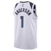 Nike Colorblock Number And Letter Print V-Neck Sleeveless Basketball Jersey Men Tops White DN2085-106