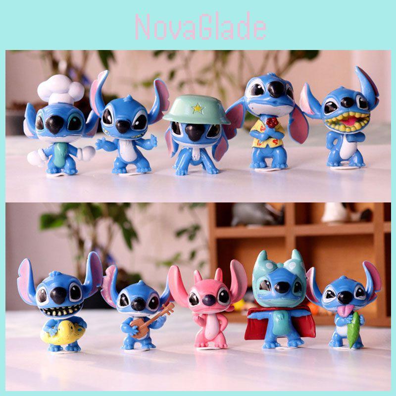 Lilo Stitch Mini-PVC-Figuren Set Dekoration Sammlung Kindergeschenk Spielzeug