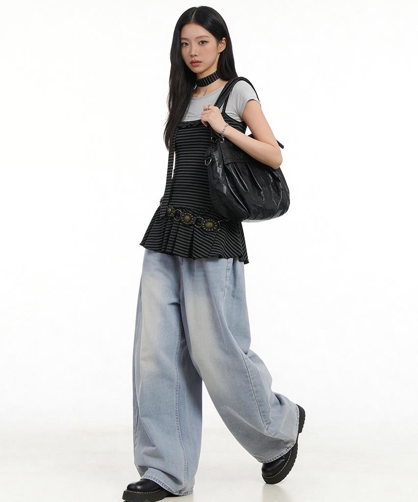 ARTISTWEAR Haverfit Washed Wide Denim Pants