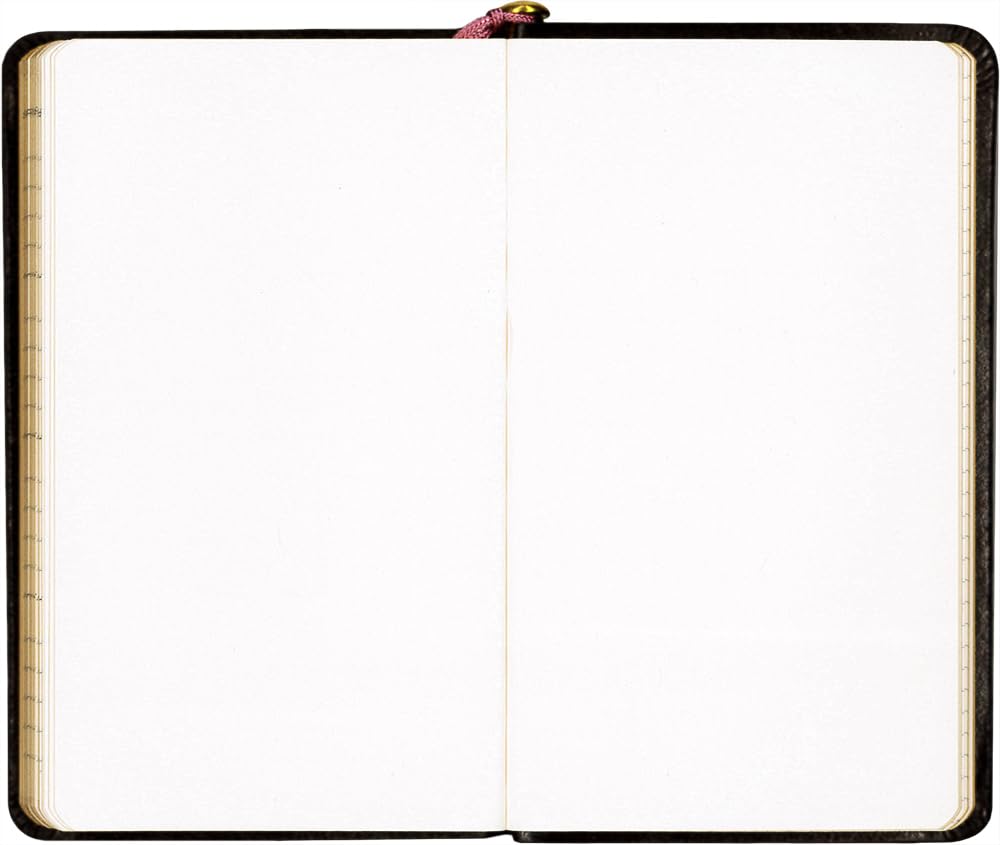 Hakubunkan 2026 Weekly Pocket Diary with Horizontal Leather 57 January Lines, Cover, No. (Starts 2026)