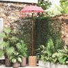 Balinese Parasol with Base Pink 95 X 95 X 260 Cm