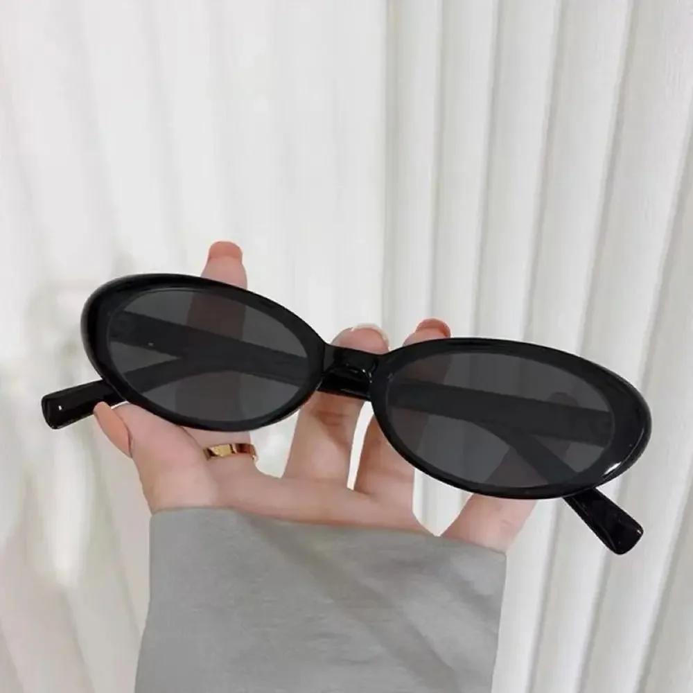 Fashion Unisex Vintage Small Oval Anti-Blue Light Glasses Portable Eye Protection Pc Computer Goggles  Blue Ray Blocking Eyewear