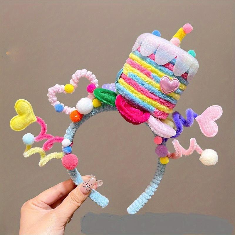 

Новый 1 шт. Повязка на голову с закручивающимися волосами для вечеринки по случаю дня рождения, Милый и причудливый головной убор, Оригинальный подарок на вечеринку/день рождения, Реквизит для фото, Костюм для Хэллоуина