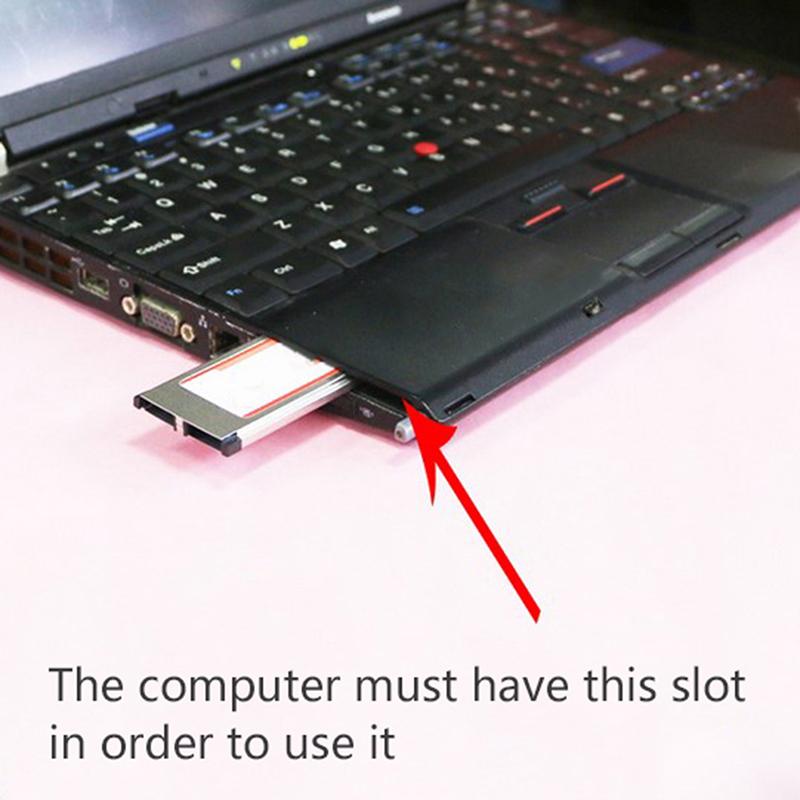 Pci Express To Usb 3.0 Dual 2 Ports Pci-E Express Card Adapter For 34Mm Slot Expresscard Converter 5Gbps Pcmcia Laptop Pc