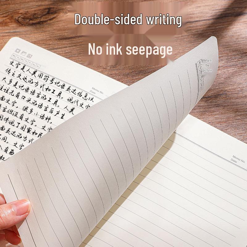 A5 Retro Leather Notebook: Simple Korean Style Diary for Business Meetings and Students