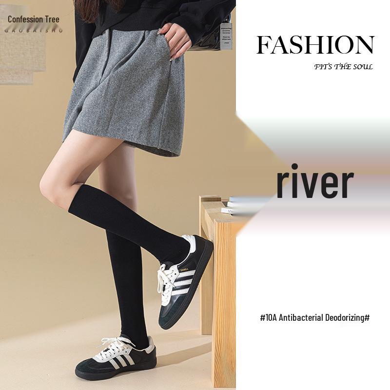 Women's Seamless Over-the-Knee Compression Socks, Antibacterial and Odor-Resistant for Autumn/Winter - Slimming Design