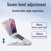 Aluminum Alloy Laptop Stand with Heat Lightweight Heavy Duty Metal Fan Portable Folding Desktop Tablet