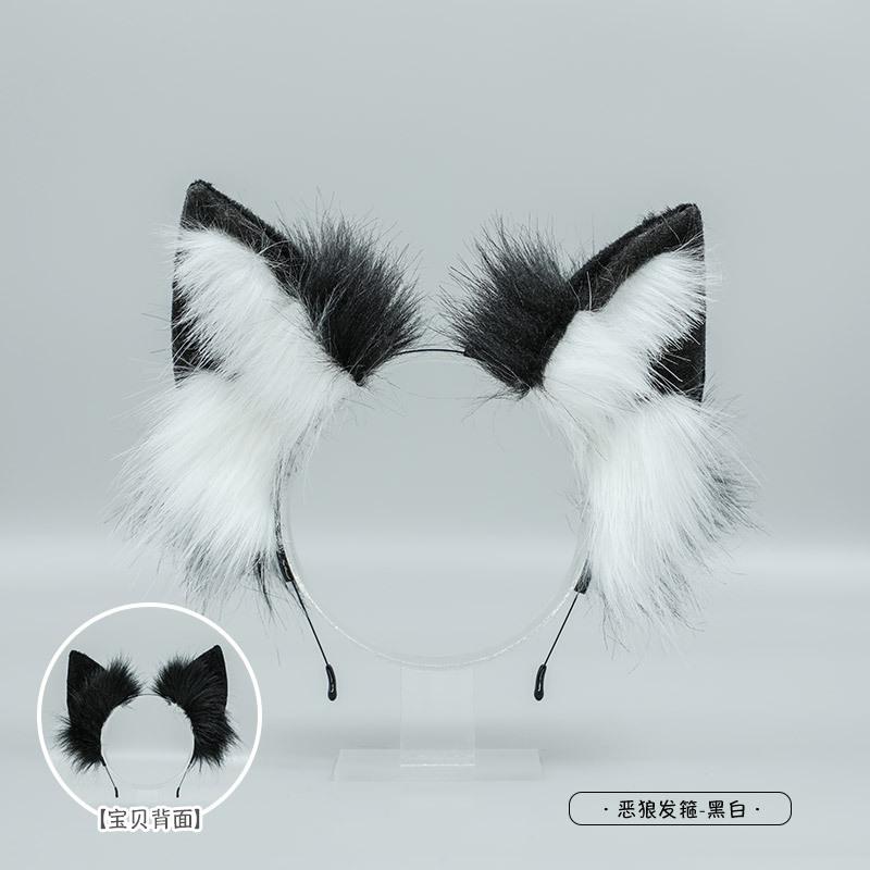 Moon Wolf Tail JK Girl Cosplay Accessories Faux Fur Wolf Tail Women Lolita Furry Cosplay Animal Tails Halloween Party Role Play