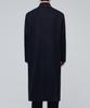 Musinsa Standard Cashmere Blend Daddy Shoulder Double Long Coat [Charcoal Grey]