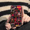 Domo kun cute cartoon anime pattern Phone Case For iPhone 17 16 e 15 14 13 12 Plus Mini Pro Max Soft black Shockproof Cover