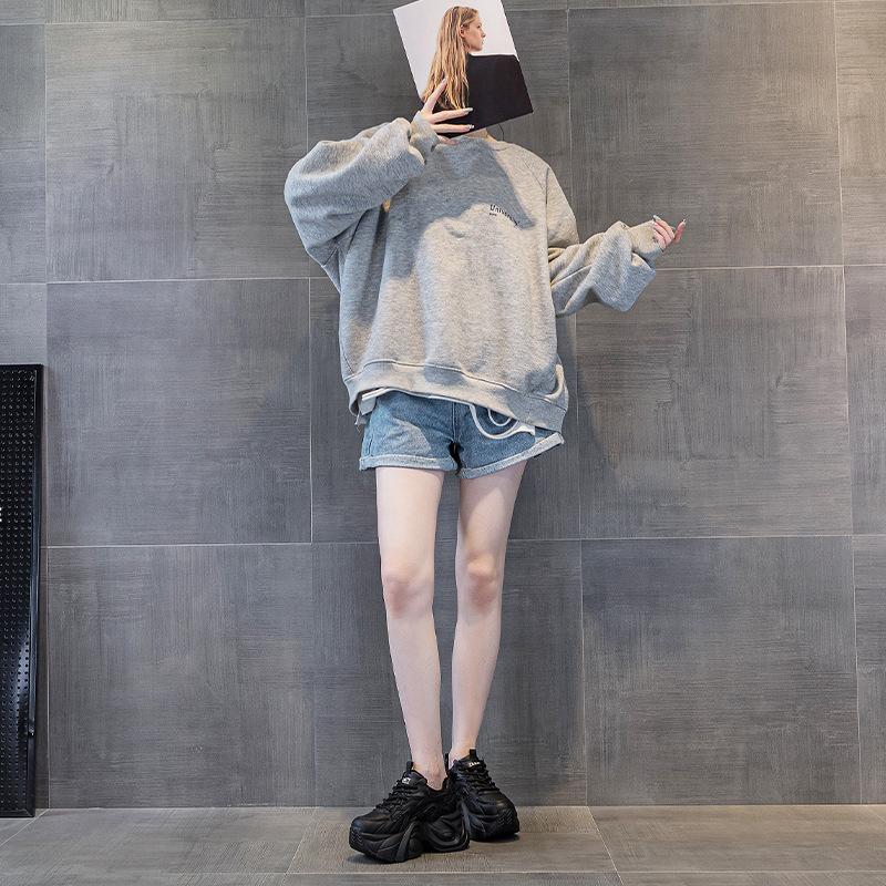 Leather High-top Shoes New Versatile Spring and Autumn Platform Sports Casual Black Retro Shoes