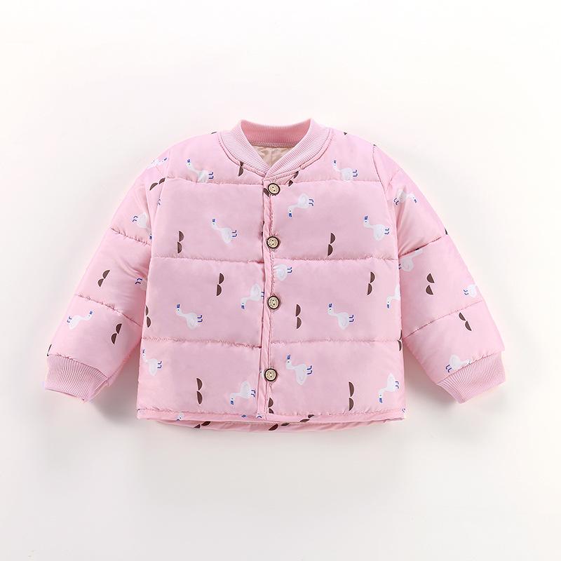 Children's Cotton Clothes Winter Boys' Quilted Girls Padded Cotton Clothes Korean Style Baby Cotton-Padded Jacket Outer Wear Thick Children's Clothing