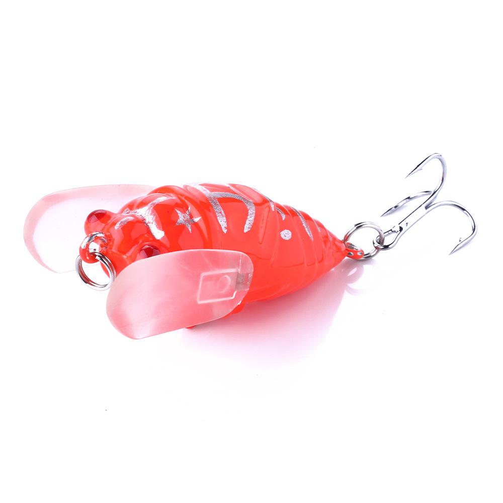 HENGJIA 1pcs Fishing Lure Bass Cicada Pesca 6g 4.2cm Simulation Insects Hard Bait Crankbait Fishing Wobblers Tackle