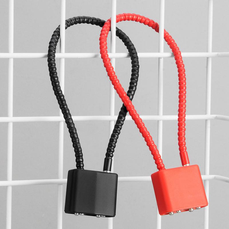 20cm Sicherheit Anti-Diebstahl Tragbar Gehärtet Outdoor Kunststoff Stahlseil Schuss Padlock Schlüssel Länge Pistolenabzug Schloss Schließfächer Lcoks 1 Stück
