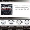 Bling Diamond Beige Leather Steering Wheel Cover Sparkly Crystal Glitter Rhinestones Car Wheel Protector for Women Girl fit