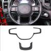 For 2019-2021 Dodge Ram 1500 Carbon Fiber Interior Steering Wheel Cover Trims