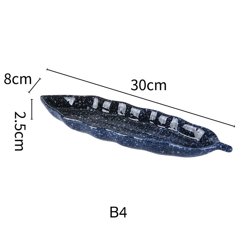 Japanese Cuisine Sashimi Cutlery Ceramic Cold Dish Saury Sushi Serving Plate Eel Sashimi Platter Dessert Plate Snack Tray