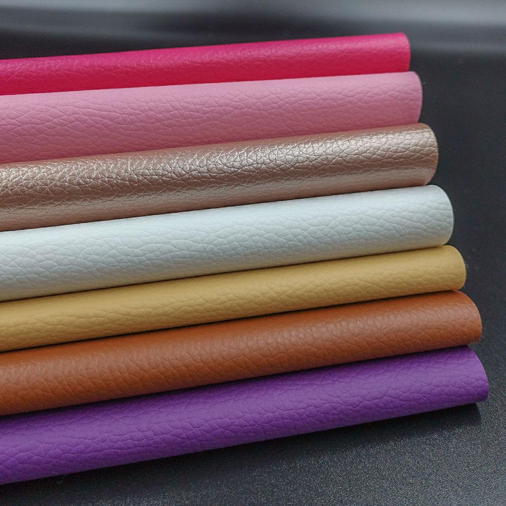 7Pcs Color A4 Litchi PU Leather Fabric Waterproof DIY Material for Sofa Repair Car Seat Bag Sewing Doll Clothing Festival Decor