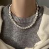 Pearl Necklace French Style Elegant High-End Collarbone Necklace Versatile Simple Choker Accessory