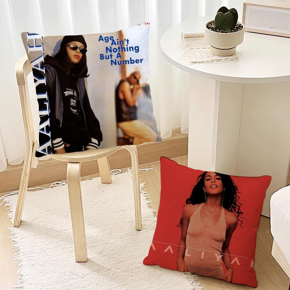 American Singer Aaaliyah Pillow Case Living Room Accent Couch Back Support Square Lounge Restful Nap Companion ?
