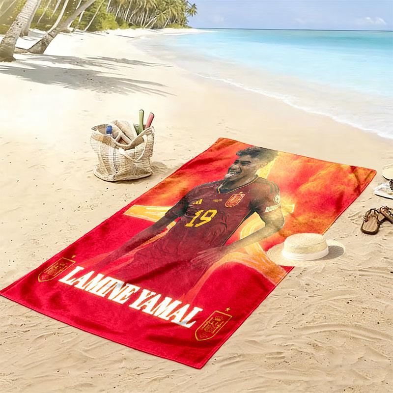 Lamine Yamal Rise Beach Towel, Large Soft Quick Dry Towel for Beach Camping Swimming