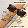 Fashion Retro Photochromic Sunglasses Unisex Far Sight Eyeglasses Color Changing Lens Anti Blue Light Reading Glasses