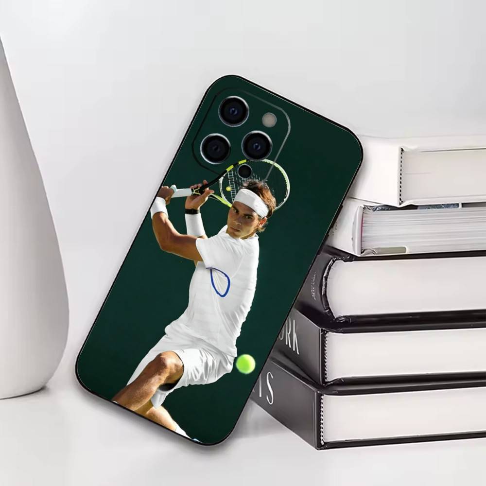 Cool Tennis Star Portrait Phone Case For iPhone17,16,15,14,13,12,11 Plus,Pro Others Soft Black Cover