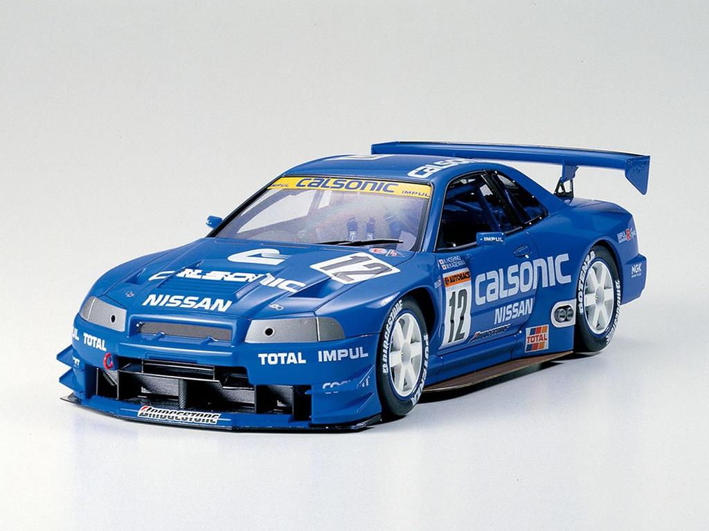 Tamiya Sportovní vůz Calsonic Skyline R34 Plastikový model 24219 1/24 č. 219 GT-R