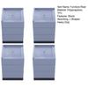 4Pcs Furniture Risers Shock Absorbing Anti-slip Heavy Duty Bed Desk Cabinet Sofa Chair Legs Refrigerator Dryer Washing Machine L-Shaped Lift Riser