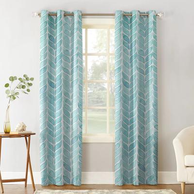 Blaue Aquarell-Fenstervorhänge Küchendekorationspaneel Heimdekor Vorhänge für Wohnzimmer Vorhänge für Schlafzimmer