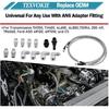 6AN 70" Transmission Fluid Oil Cooler Hose Line Kit&Separator Clamp, Fit for GM Chevy Transmission TH400 4L60E 4L80E TH350 700R4 200-4R TR6060 Ford
